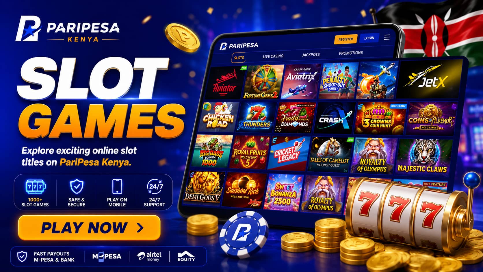 PariPesa slot games Kenya