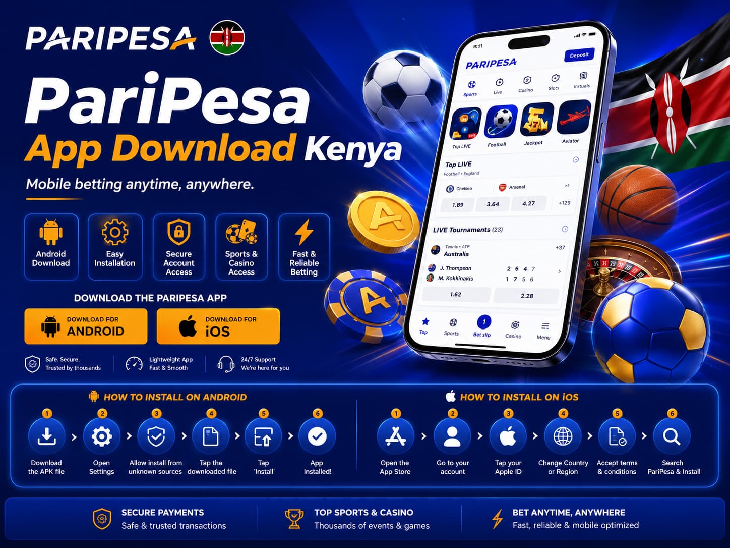 PariPesa App Download Kenya and Mobile Betting