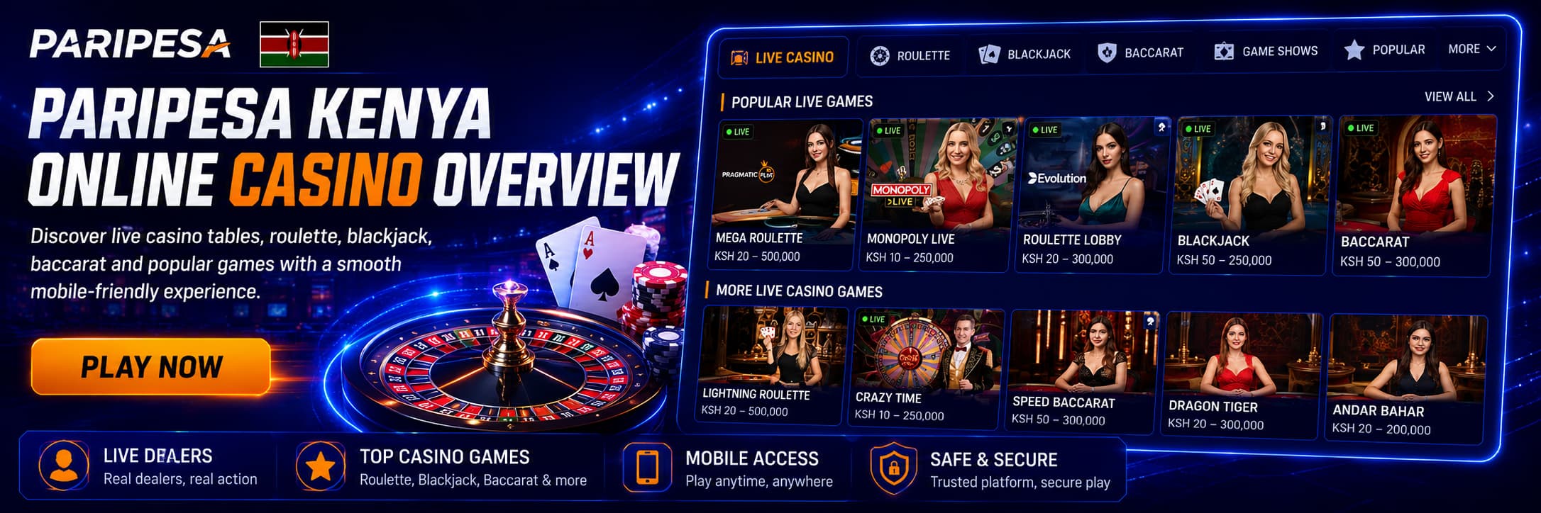 PariPesa casino Kenya online games