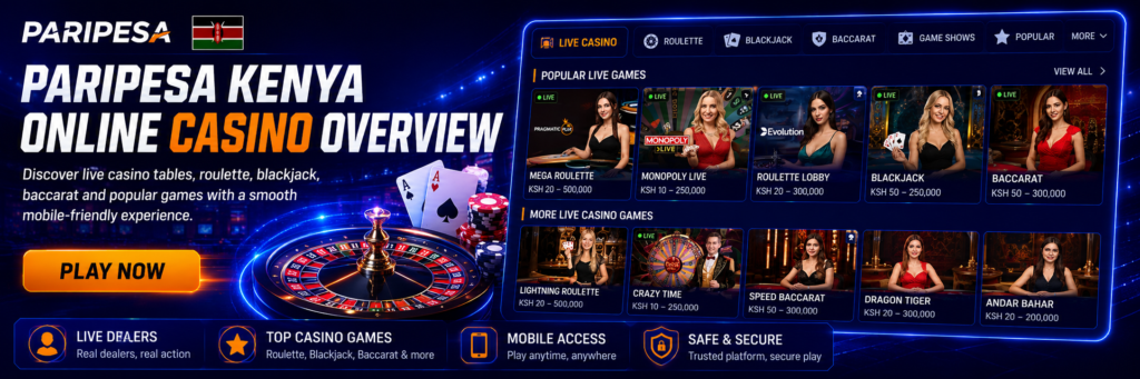 PariPesa casino Kenya online games